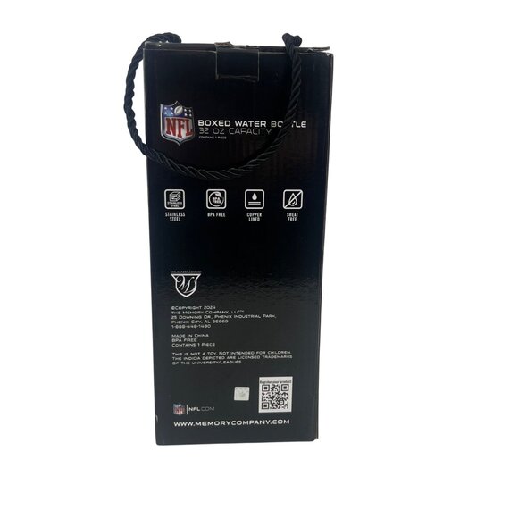 NFL Cleveland Browns 32 Oz Stainless Steel Water Bottle BPA-Free New In Box - Picture 2 of 7